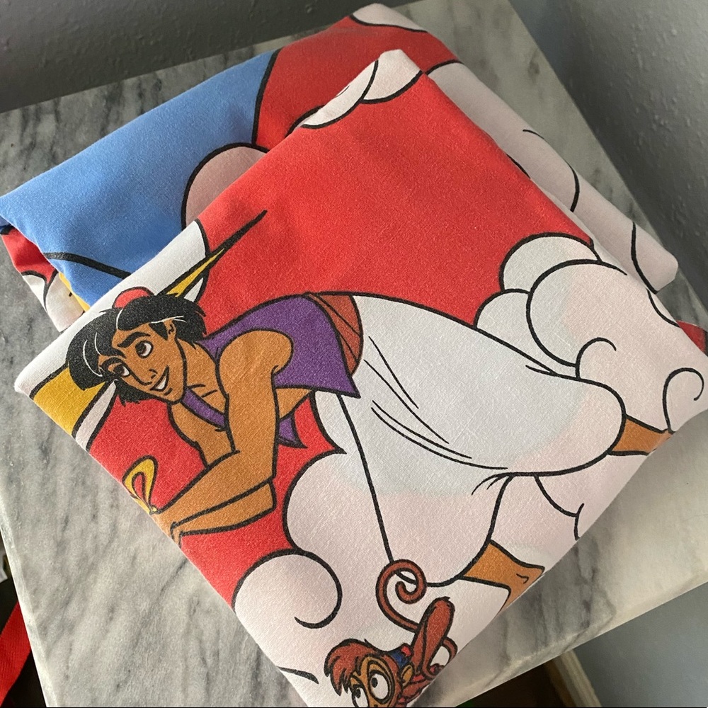Disney Aladdin Twin Sheet 90s vintage 🤓